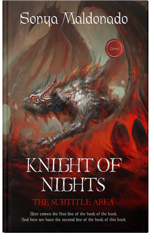 Front view of Premade Apocalyptica Book Cover - Cocoa Bean