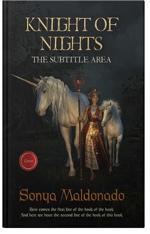 Front view of Premade Fantasy Book Cover - Woodsmoke