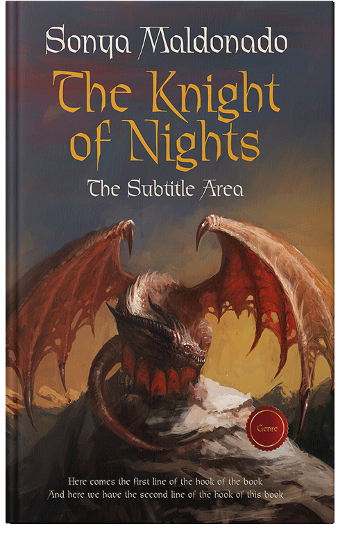 Front view of Premade Fantasy Book Cover - Woody Brown