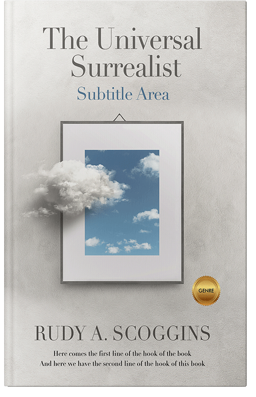 Front view of Premade Self-Improvement & Self-Help Book Cover - Quill Gray