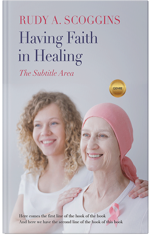 Front view of Premade Health & Mind & Body Book Cover - Pale Slate