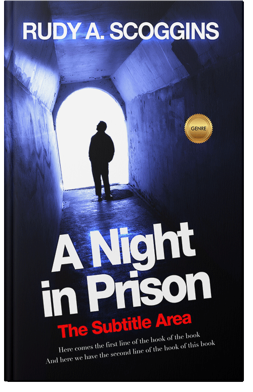 Front view of Premade Action & Adventure Book Cover - Ebony