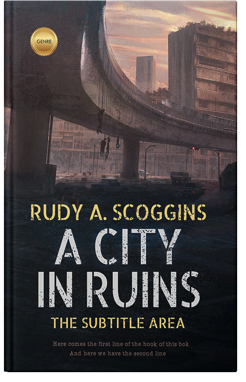 Front view of Premade Apocalyptica Book Cover - Rodeo Dust