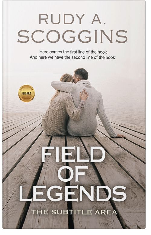 Front view of Premade Romance Book Cover - Swirl