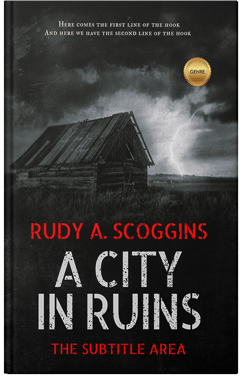 Front view of Premade Apocalyptica Book Cover - Heavy Metal