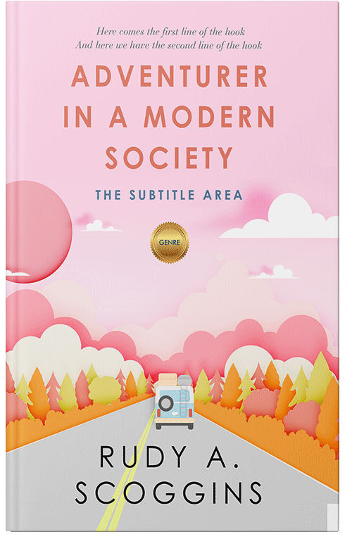 Front view of Premade Travel Book Cover - Vanilla Ice