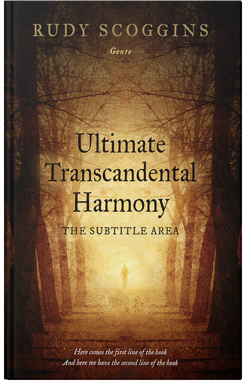 Front view of Premade Abstract Book Cover - Clinker