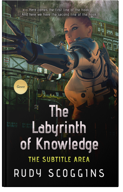 Front view of Premade Science Fiction Book Cover - Log Cabin