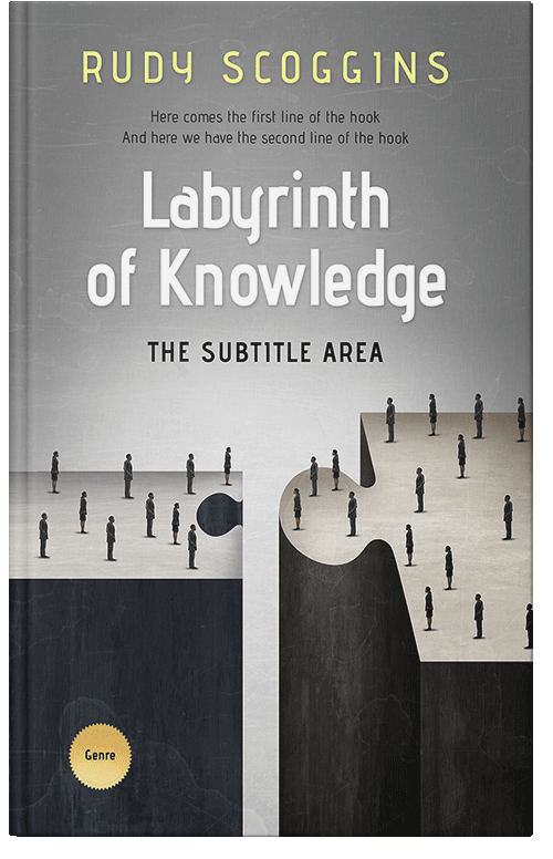 Front view of Premade Politics & Law & Society Book Cover - Cloudy