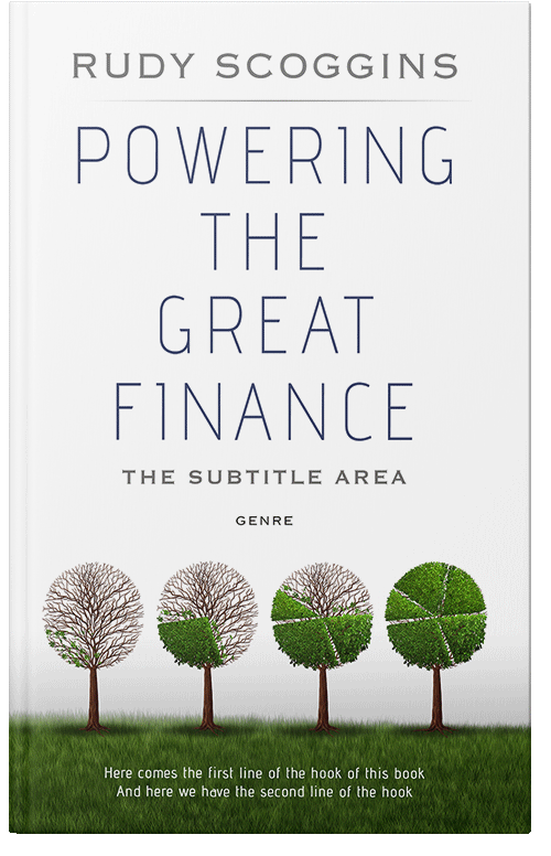 Front view of Premade Business Book Cover - Woodland