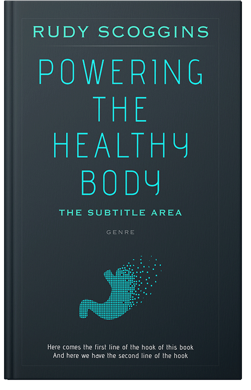 Front view of Premade Abstract Book Cover - Mirage