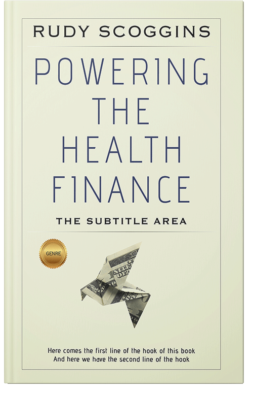 Front view of Premade Business Book Cover - Ecru White