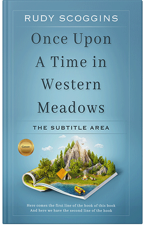 Premade Book Cover Glacier