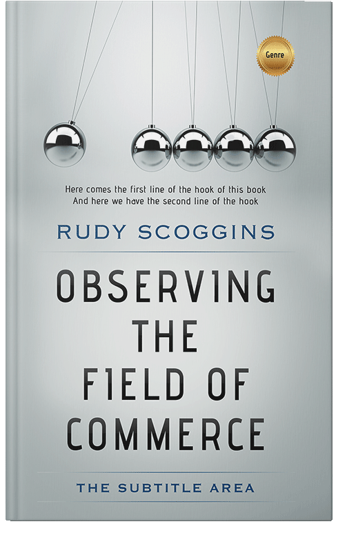 Front view of Premade Business Book Cover - Iron