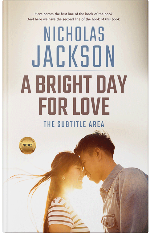 Front view of Premade Romance Book Cover - Merino