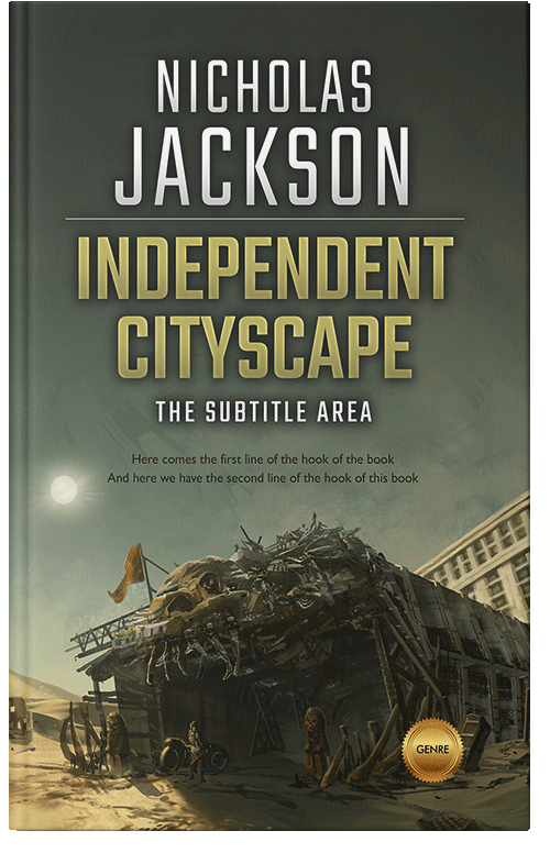 Front view of Premade Apocalyptica Book Cover - Rangitoto