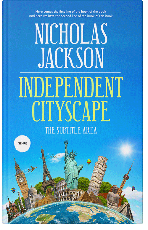 Front view of Premade Travel Book Cover - Pine Glade