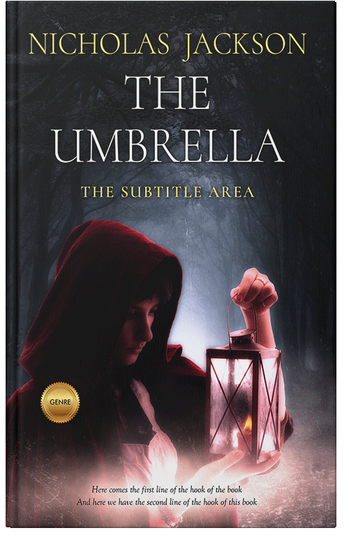 Front view of Premade Fantasy Book Cover - Clam Shell