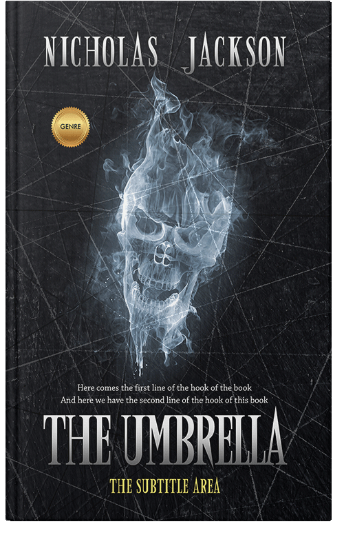 Front view of Premade Horror Book Cover - Woodsmoke