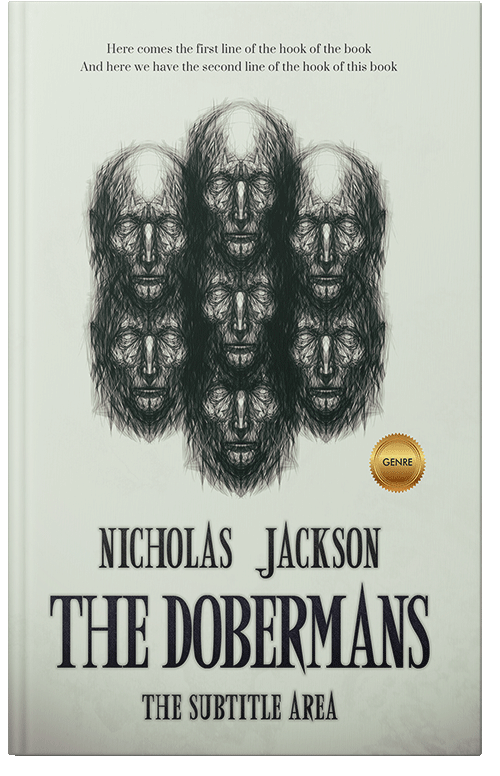 Front view of Premade Abstract Book Cover - Outer Space