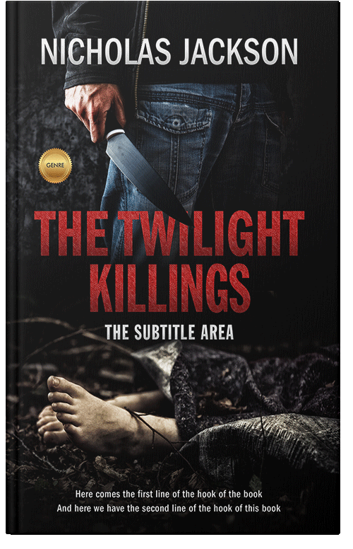 Front view of Premade Mystery & Thriller & Suspense Book Cover - Santa Fe