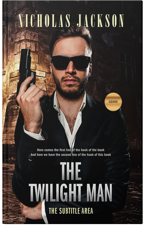 Front view of Premade Mystery & Thriller & Suspense Book Cover - Night Rider