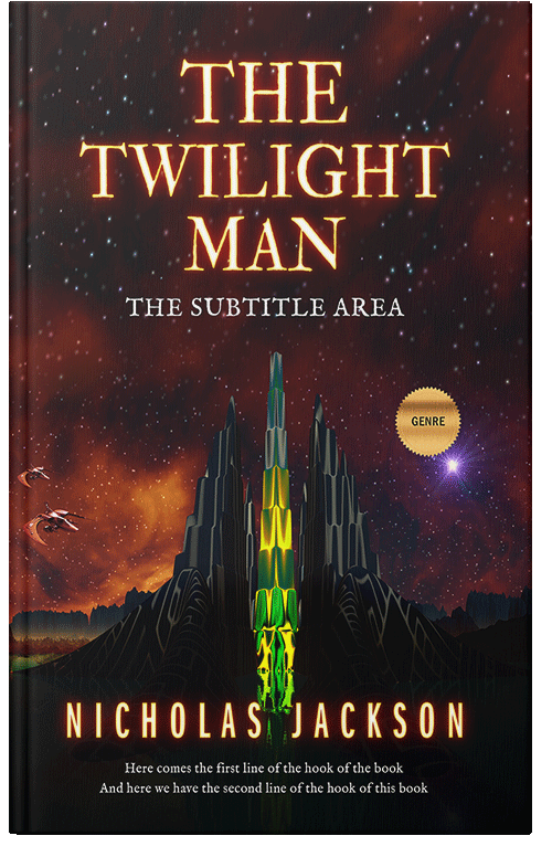 Front view of Night Rider #2669 - Premade Science Fiction Book Cover