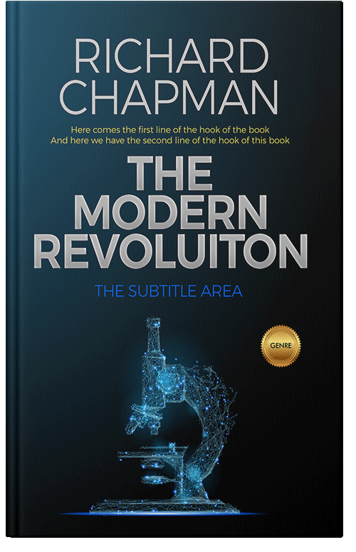 Front view of Premade Science & Nature Book Cover - Black Pearl