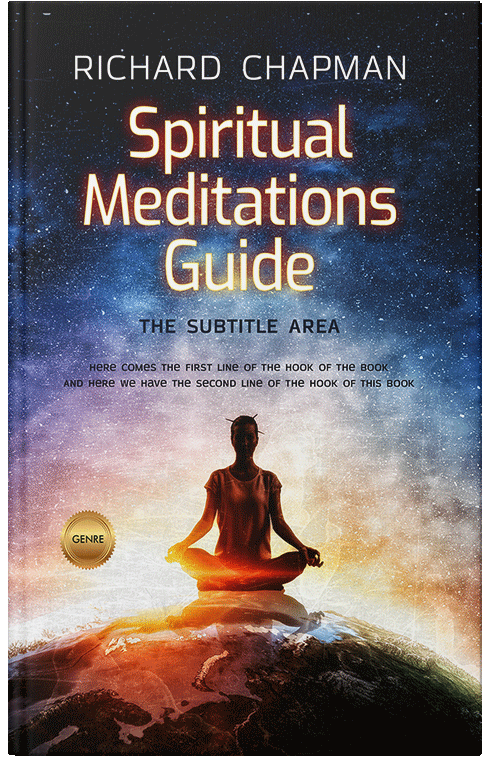 Front view of Premade Religion & Spirituality Book Cover - Double Spanish White