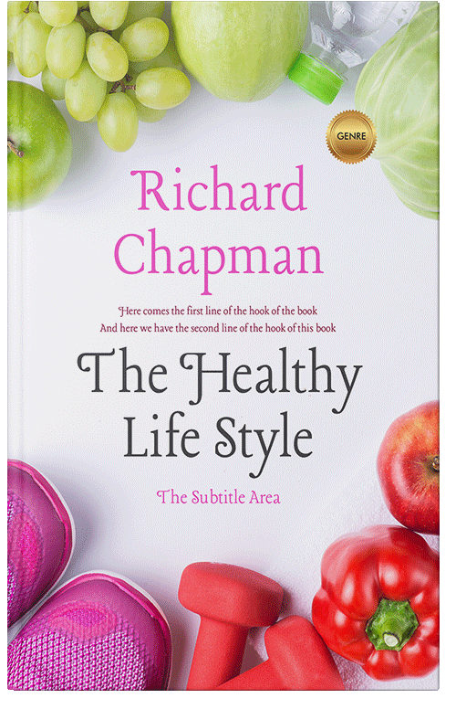 Front view of Premade Health & Dieting & Fitness Book Cover - Ebb