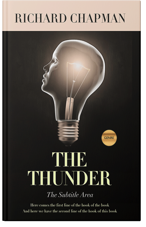 Front view of Premade Health & Mind & Body Book Cover - Zeus