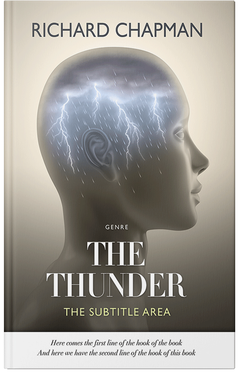 Front view of Premade Health & Mind & Body Book Cover - Cotton Seed