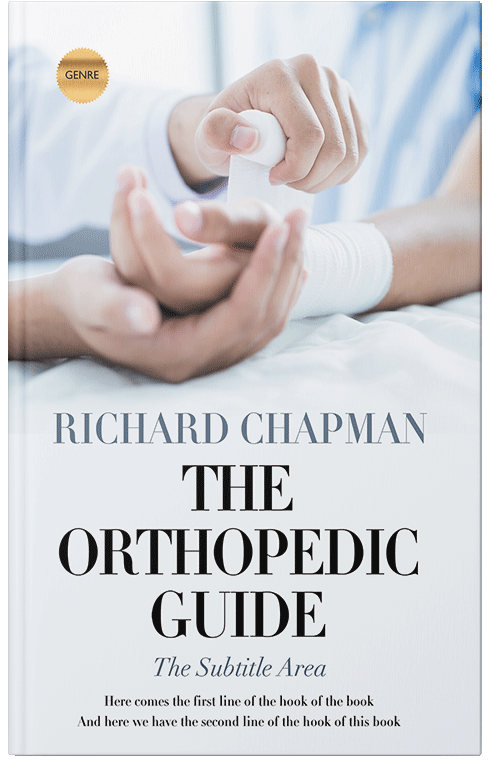 Front view of Premade Medical Book Cover - Porcelain