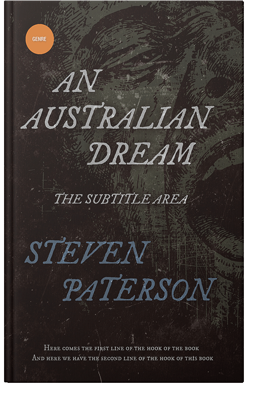 Front view of Premade Horror Book Cover - Zeus