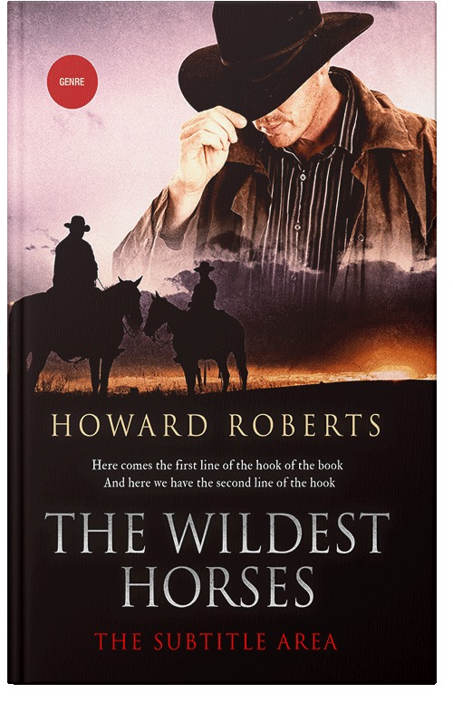 Front view of Premade Historical Book Cover - Asphalt