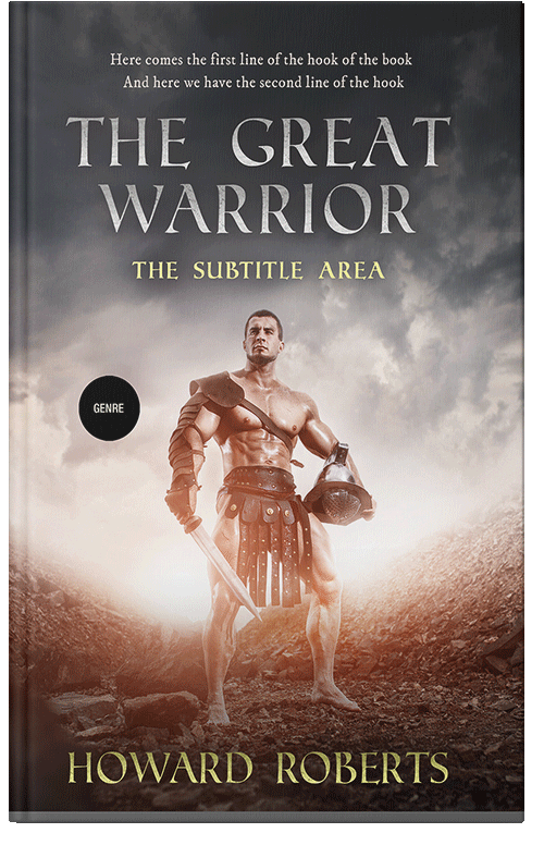 Front view of Premade Historical Book Cover - Soft Amber