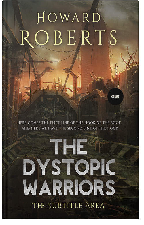 Front view of Premade Apocalyptica Book Cover - Oil