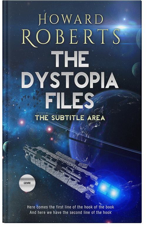 Front view of Premade Science Fiction Book Cover - Blue Zodiac