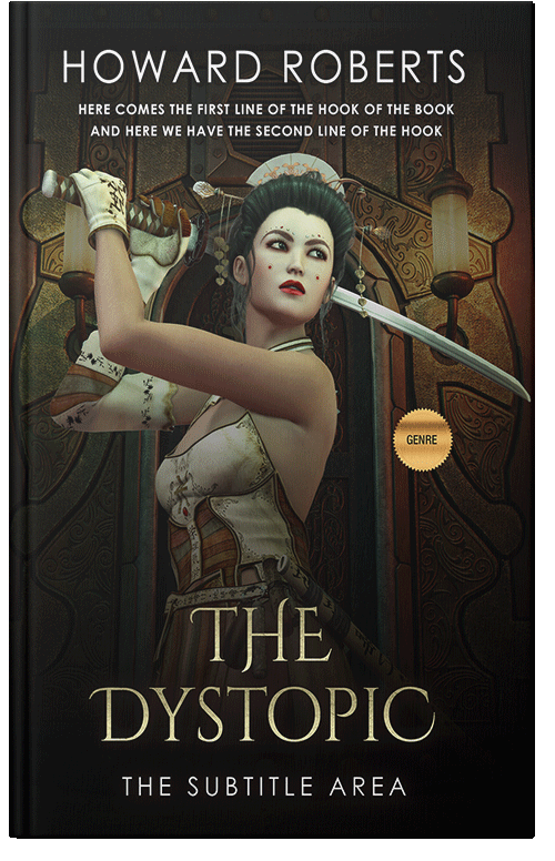 Front view of Premade Fantasy Book Cover - Night Rider