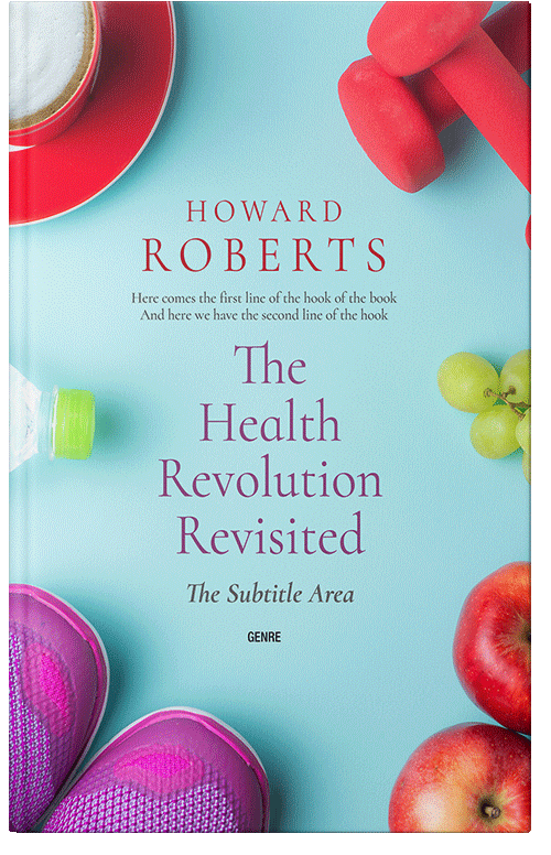 Front view of Premade Health & Dieting & Fitness Book Cover - Powder Blue