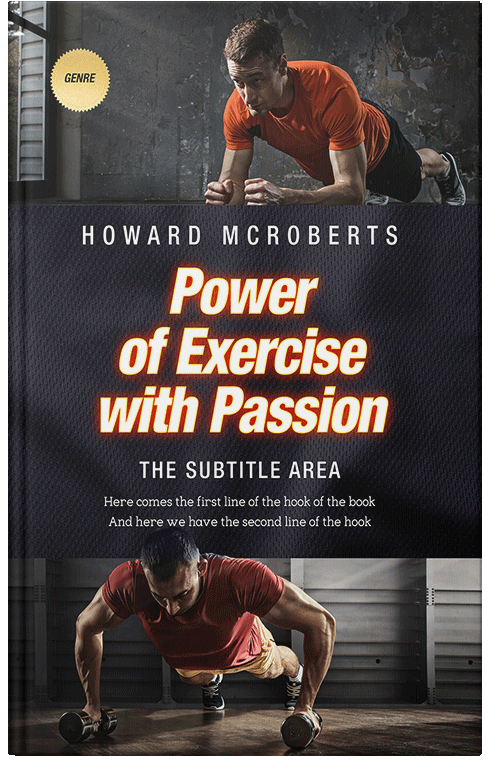 Front view of Premade Health & Dieting & Fitness Book Cover - Thunder