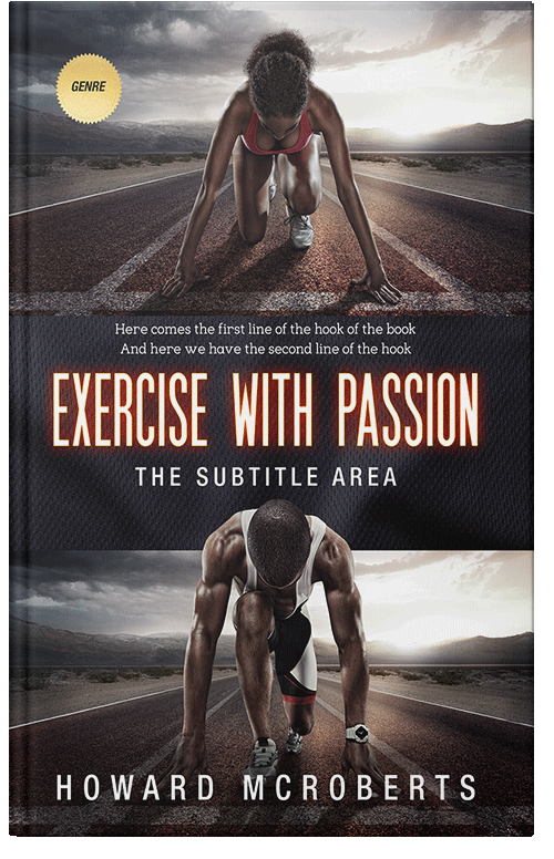 Front view of Premade Action & Adventure Book Cover - Thunder