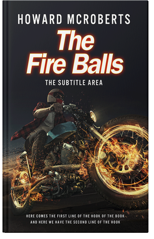 Front view of Premade Action & Adventure Book Cover - Whiskey