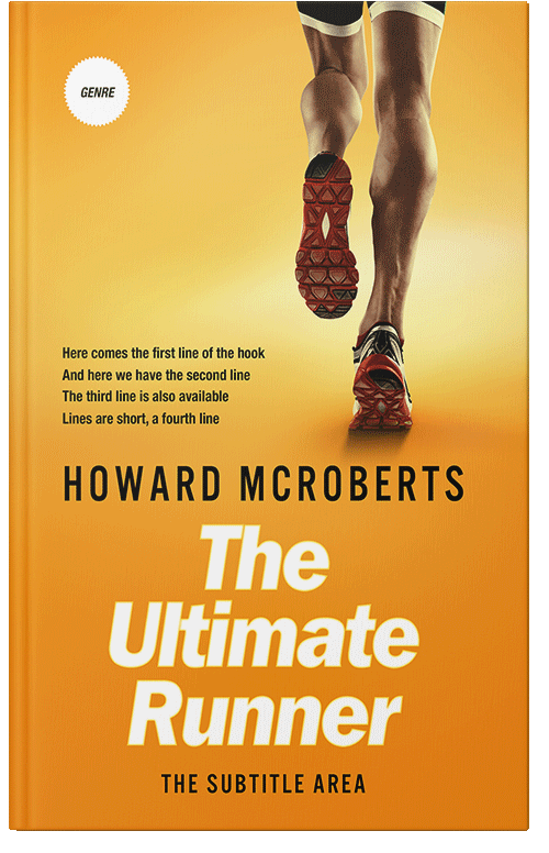 Front view of Premade Health & Dieting & Fitness Book Cover - Saffron