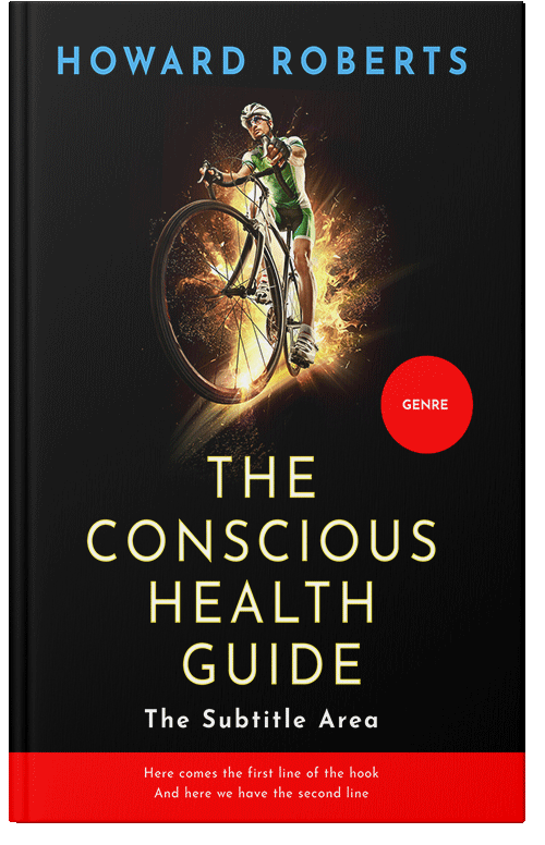 Front view of Premade Sports & Fitness Book Cover - Burnt Sienna