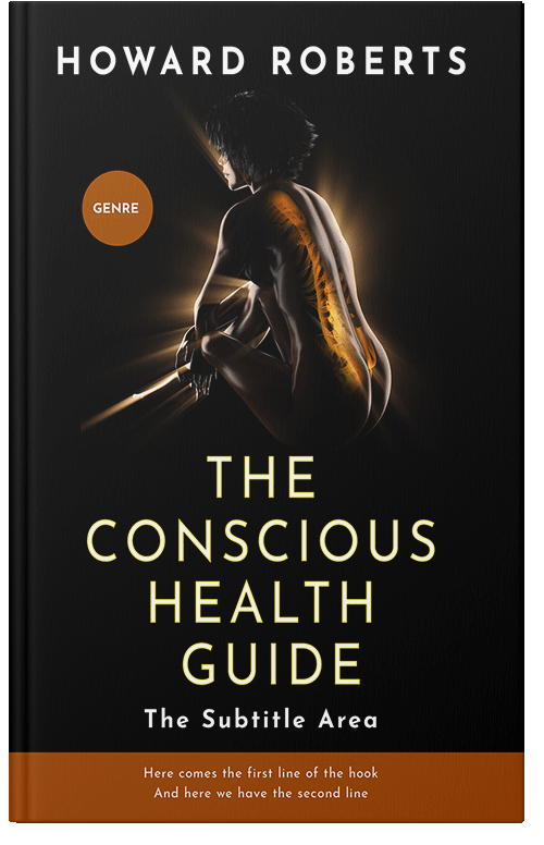 Front view of Premade Health & Mind & Body Book Cover - Copper