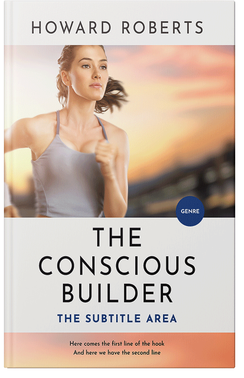 Front view of Premade Health & Dieting & Fitness Book Cover - Merino