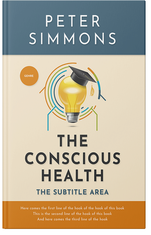 Front view of Premade Education Book Cover - Champagne