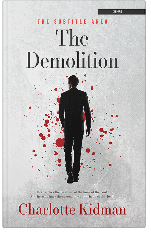 Front view of Premade Business Book Cover - Iron