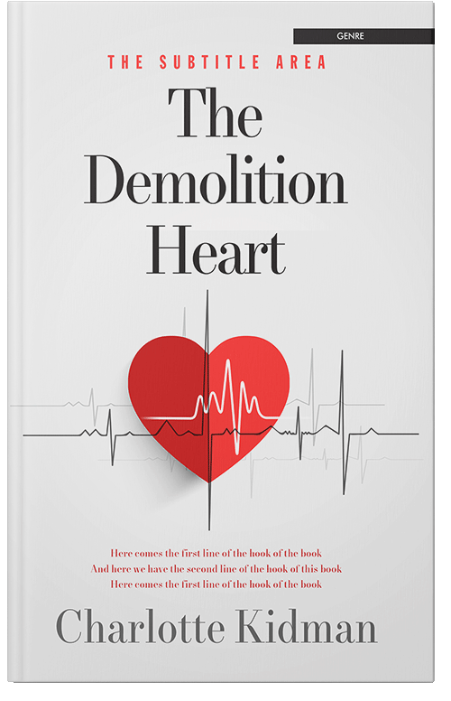 Front view of Premade Romance Book Cover - Gallery